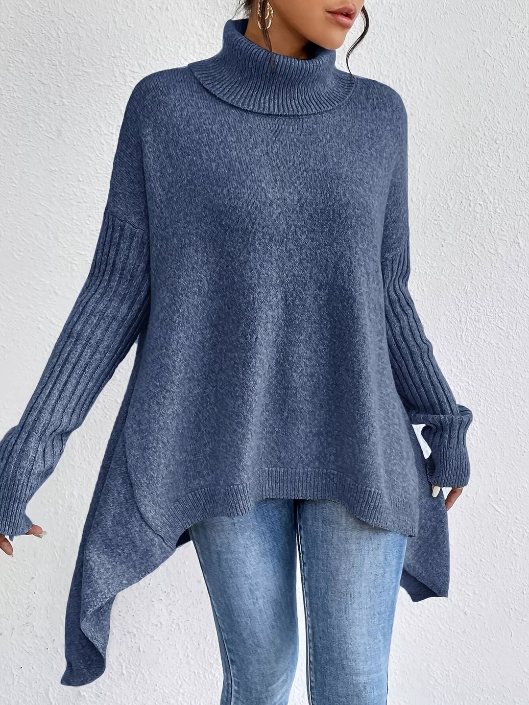 Helena | Sweter z wysokim kołnierzem