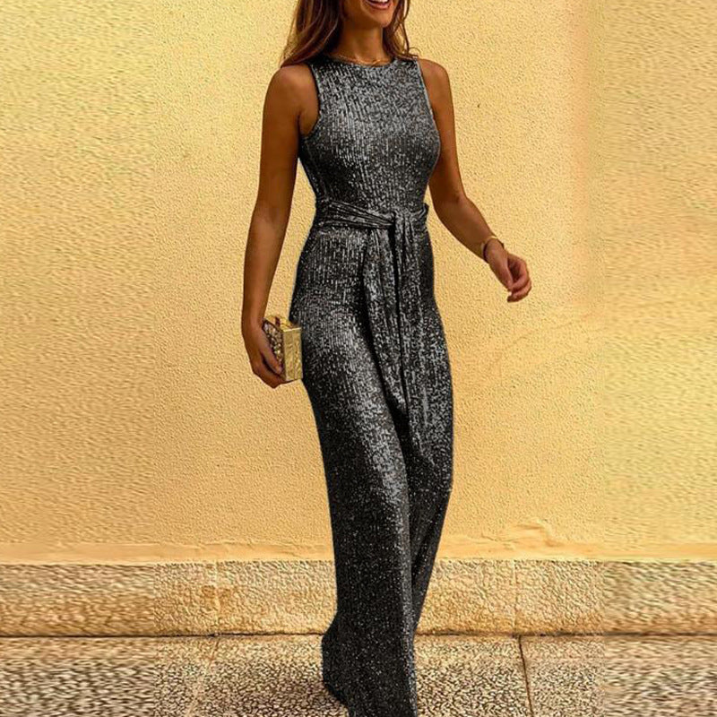 Amelia | elegancki kombinezon z cekinami