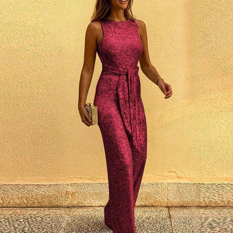 Amelia | elegancki kombinezon z cekinami