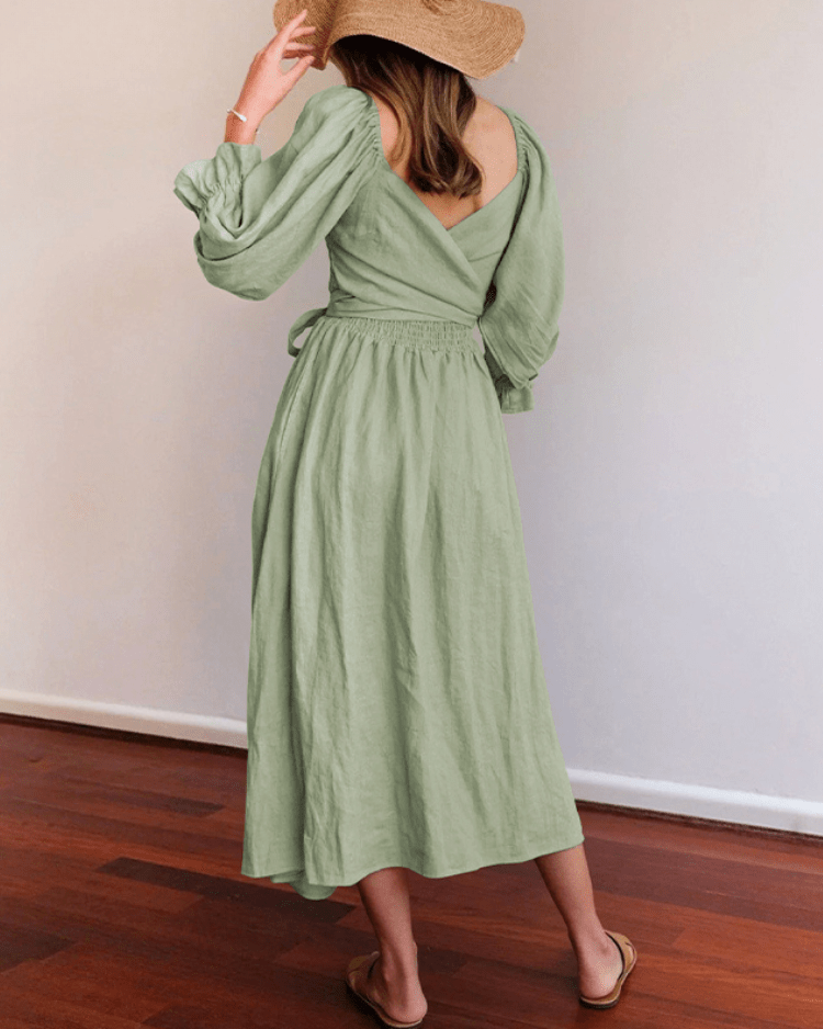 Tana - Elegancka Sukienka z Lnu