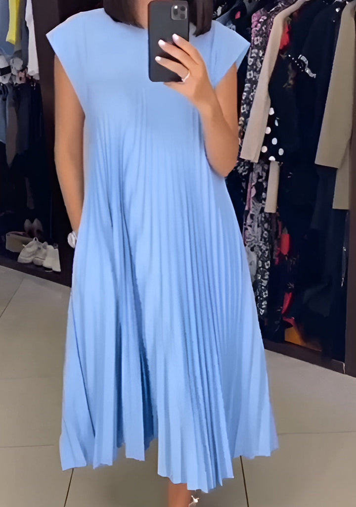 Simone - Elegancka Sukienka Plisowana