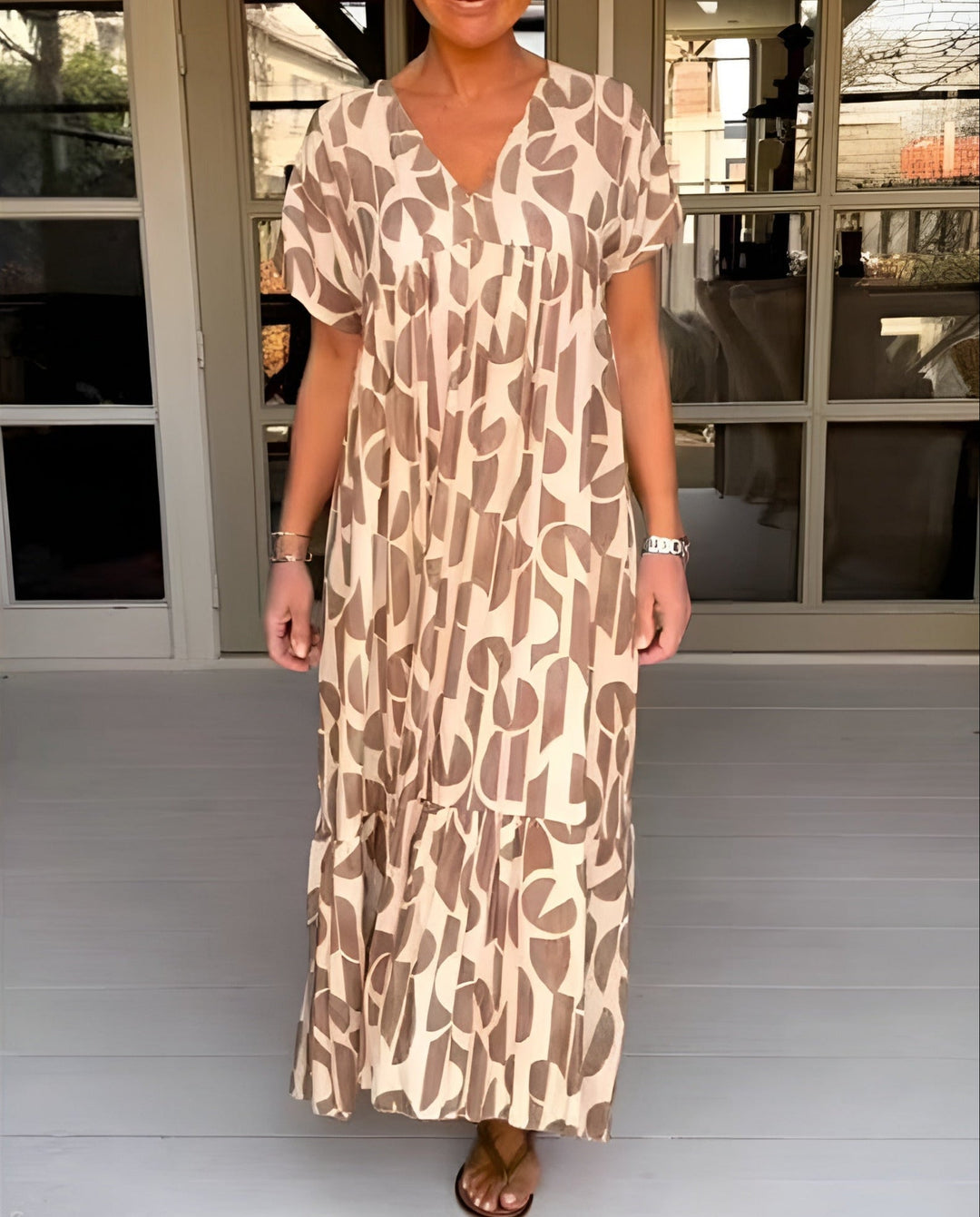 Colette - Elegancka i Przewiewna Sukienka