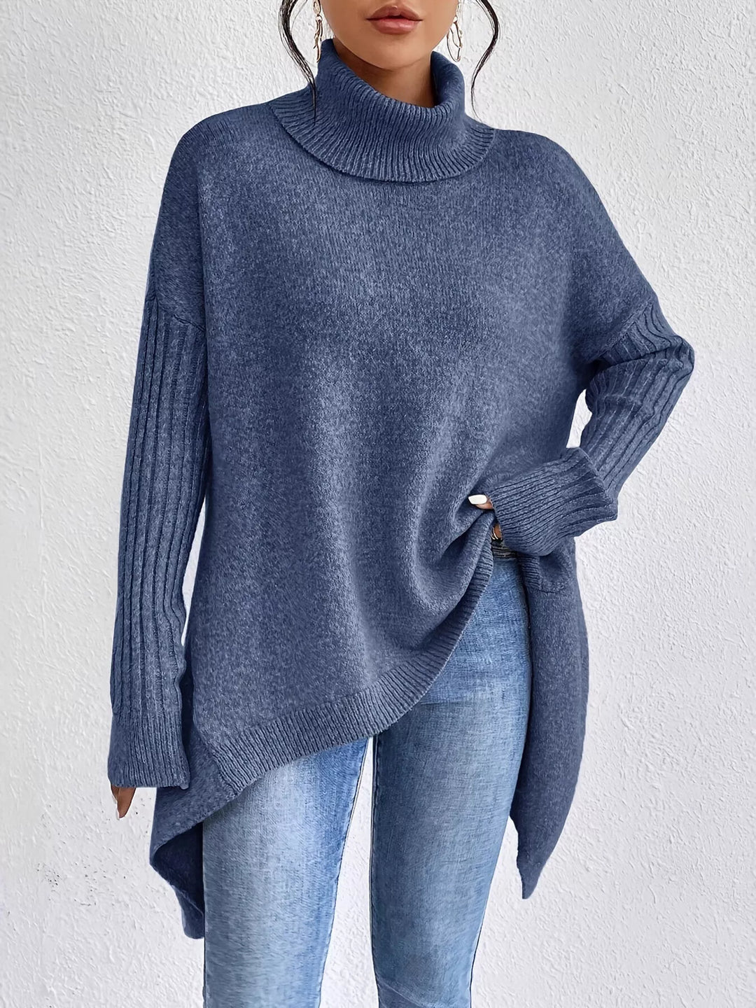 Helena | Sweter z wysokim kołnierzem