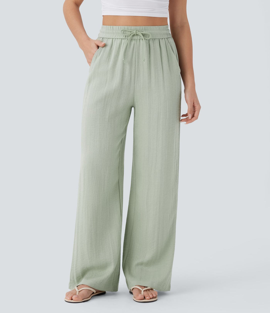 Jadwiga | spodnie damskie z szeroką nogawką