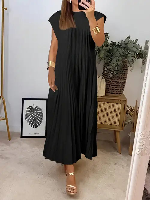 Simone - Elegancka Sukienka Plisowana