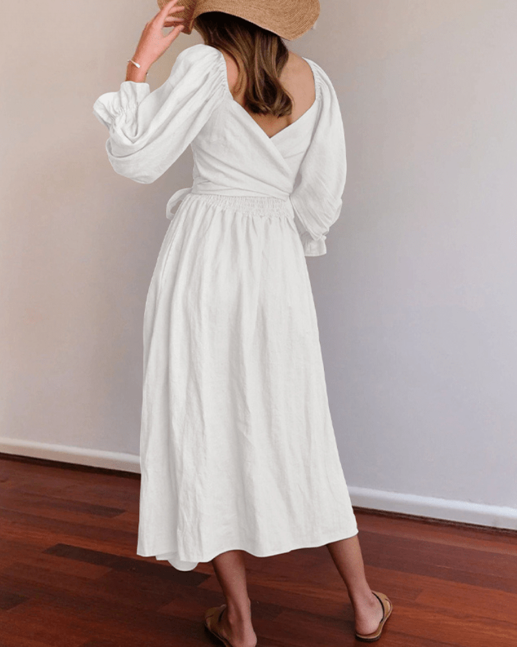 Tana - Elegancka Sukienka z Lnu