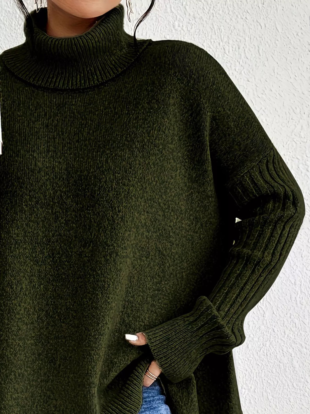 Helena | Sweter z wysokim kołnierzem