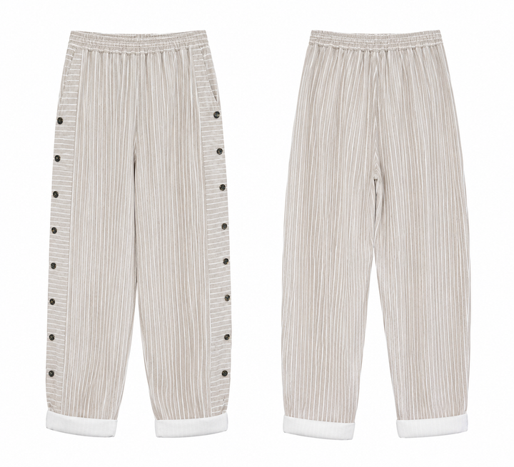 REA | WYGODNE STRUKTURALNE SPODNIE CASUAL