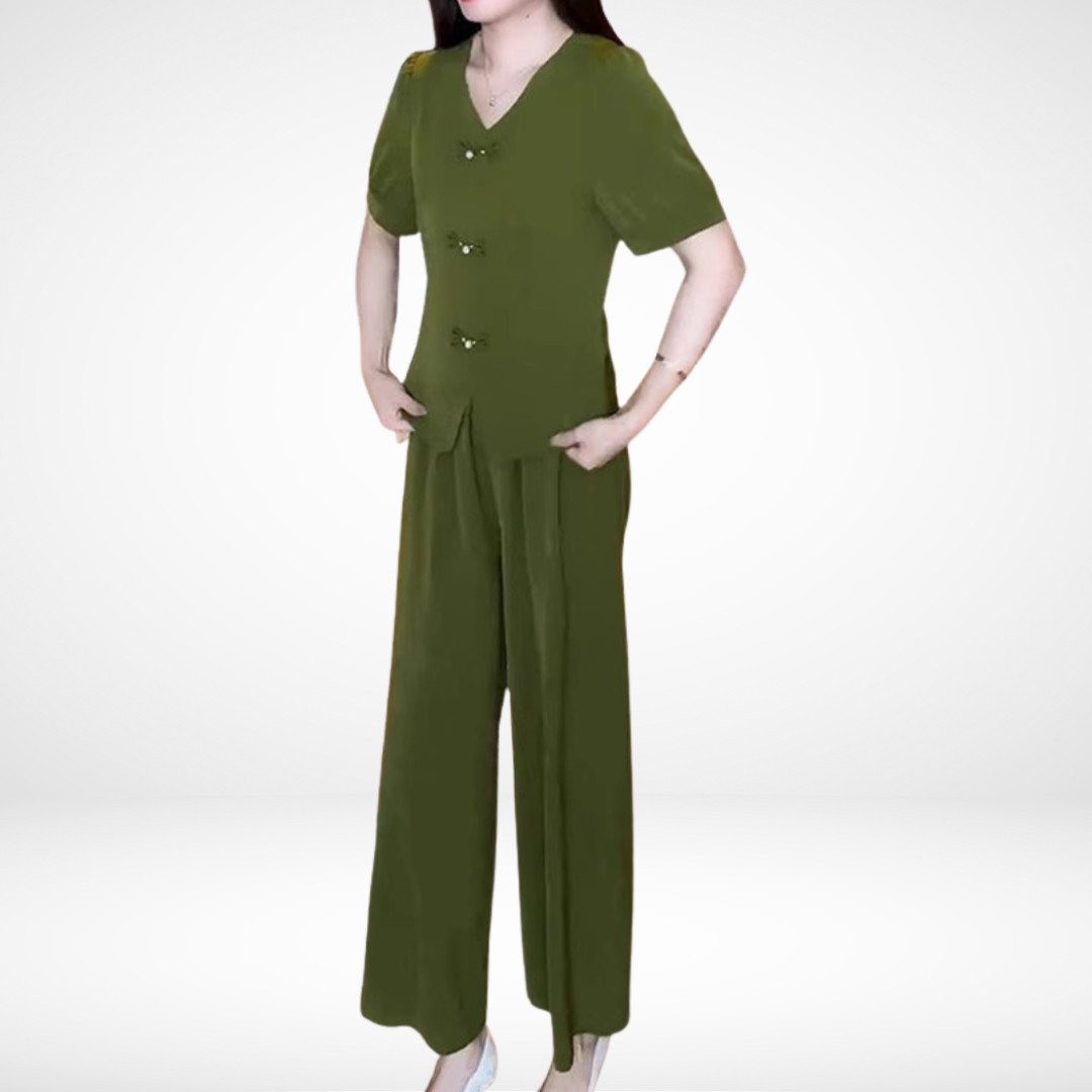 Elsie™ Elegancki Zestaw Krótkich Rękawów