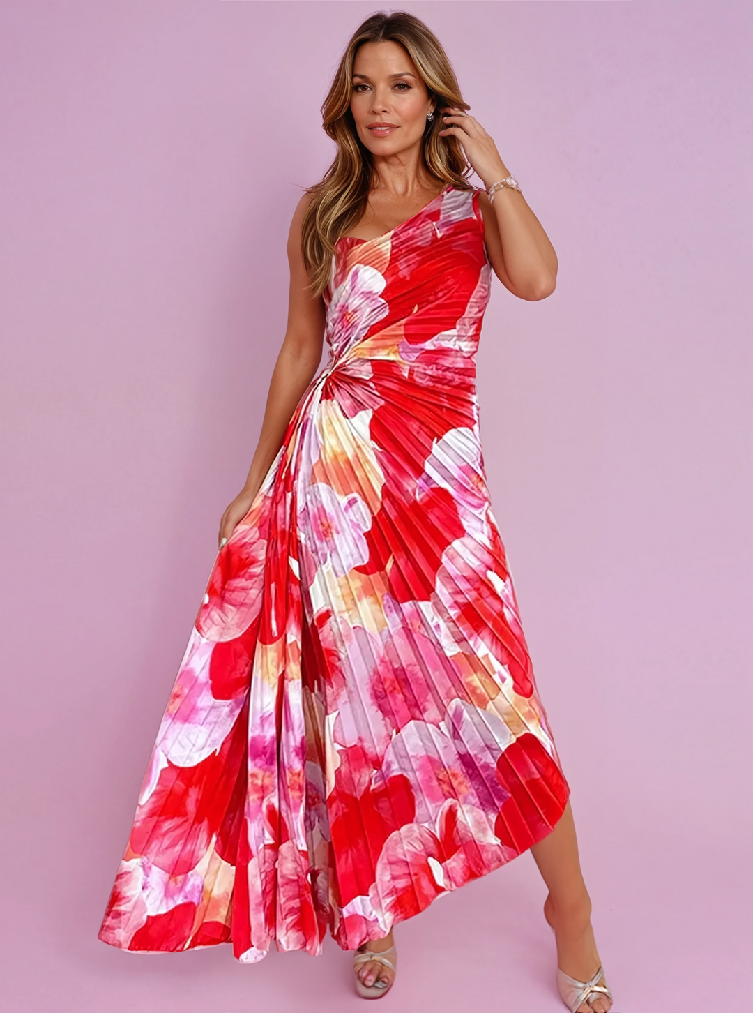 Katie - Elegancka Sukienka Plisowana