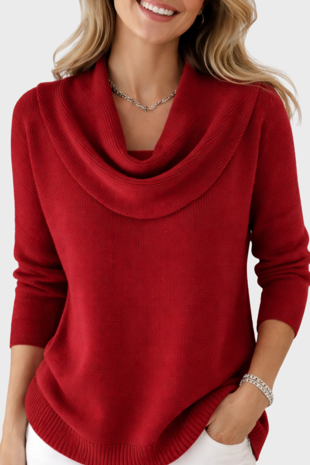 Clara | Sweter z dekoltem w serek