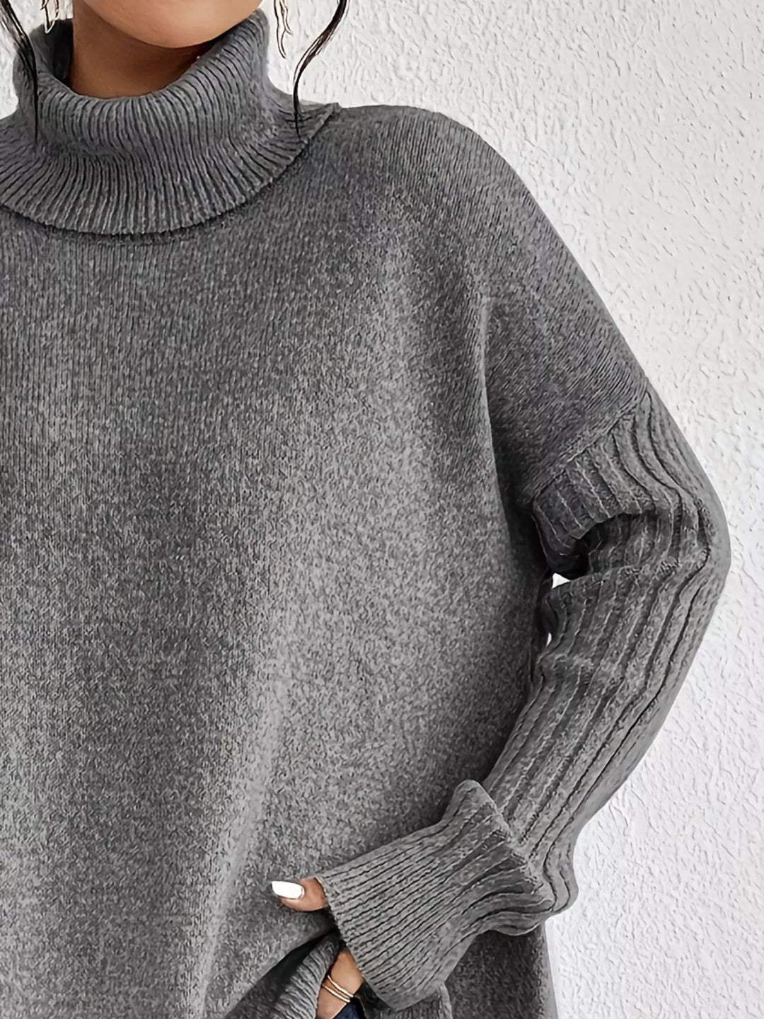 Helena | Sweter z wysokim kołnierzem