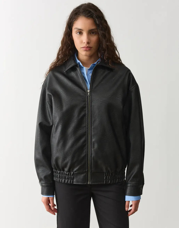Wanda | Skórzana kurtka oversize