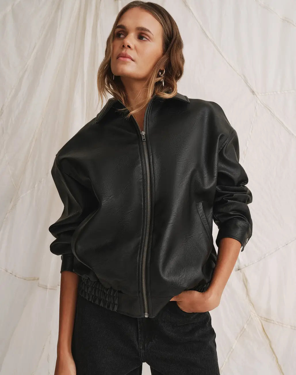 Wanda | Skórzana kurtka oversize