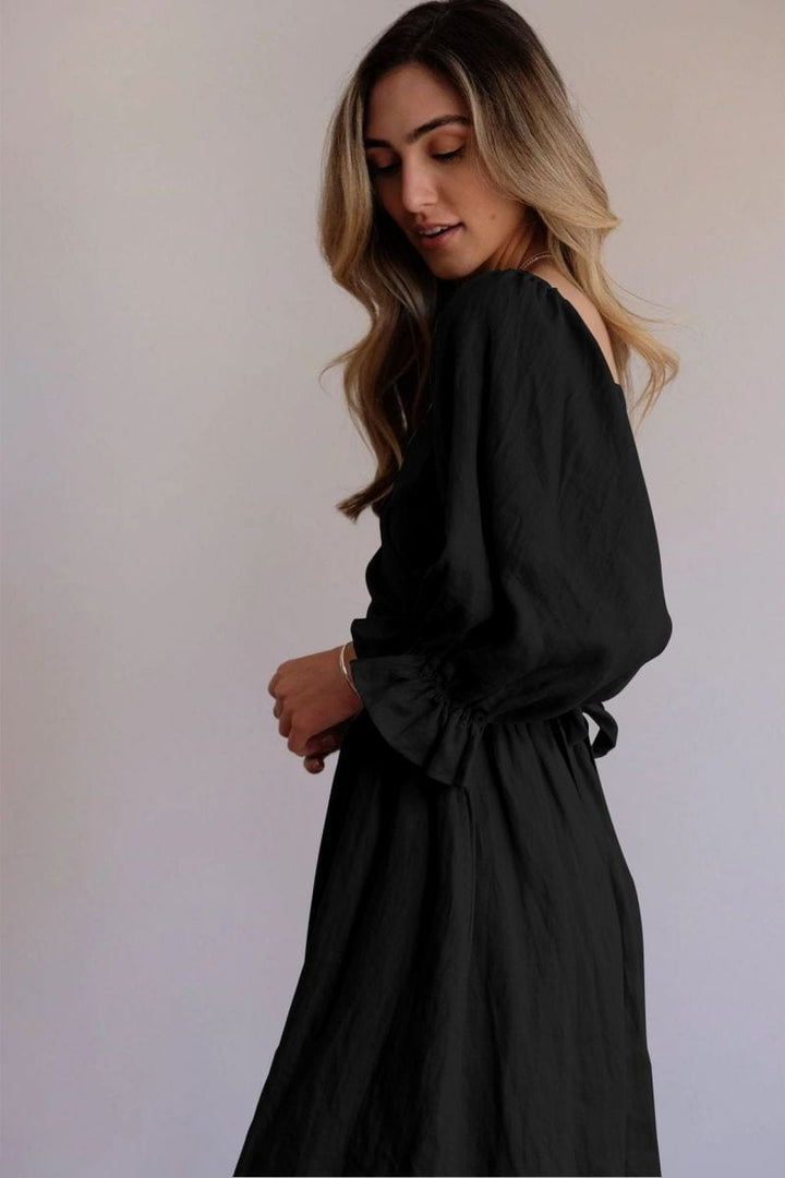 Tana - Elegancka Sukienka z Lnu